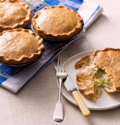 Chicken and Leek Pies