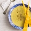 Jerusalem Artichoke Soup with Cheese Shards