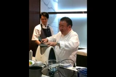 Chef Tetsuya using Thermomix
