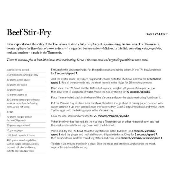 Dani Valent's Beef Stir Fry Recipe