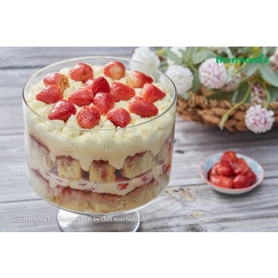 Roasted Strawberry Trifle