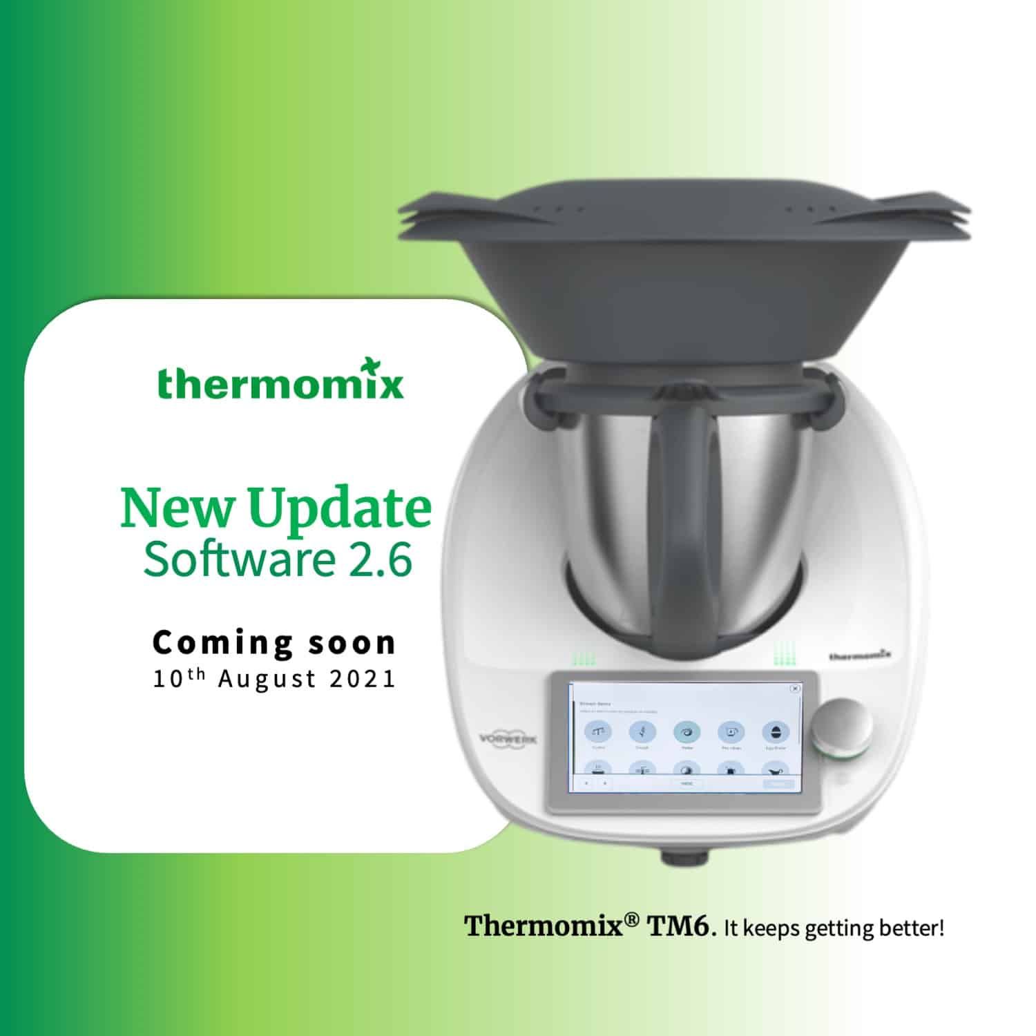 Thermomix TM6 New Software 2.6 Update