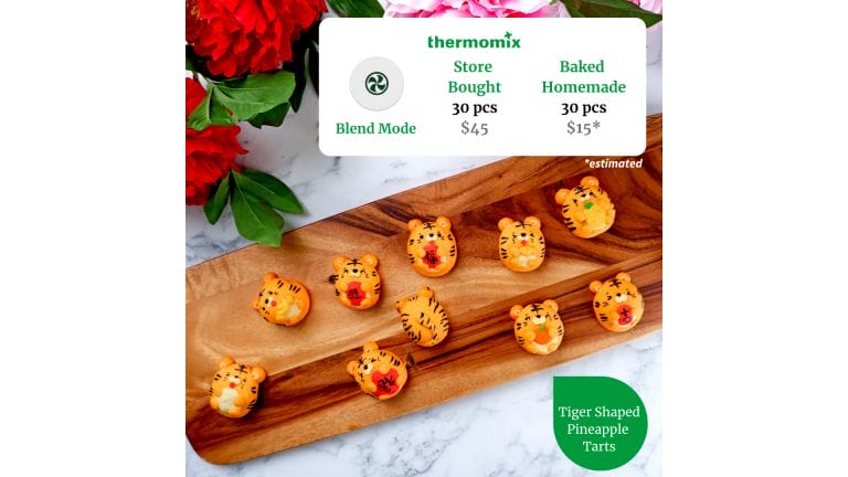 Tiger shaped pineapple tarts / Thermomix® Chinese New Year E-Book