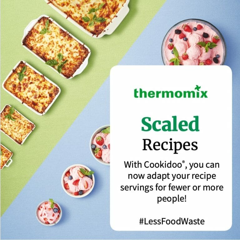 New Cookidoo Scaled Recipes feature