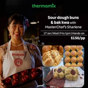 thermomix® sour dough baking hands on workshop by masterchef sharlene tan