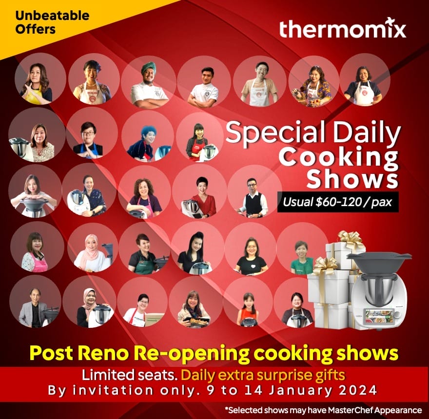 thermomix® post reno reopening special cooking shows (usual $120)